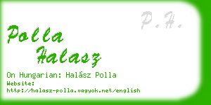 polla halasz business card